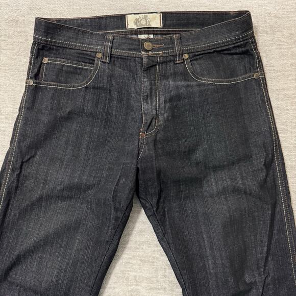 Vintage Y2K Rich Kids Jeans Co Mens Blue Baggy Skate Jeans 36x32 - Picture 4 of 12